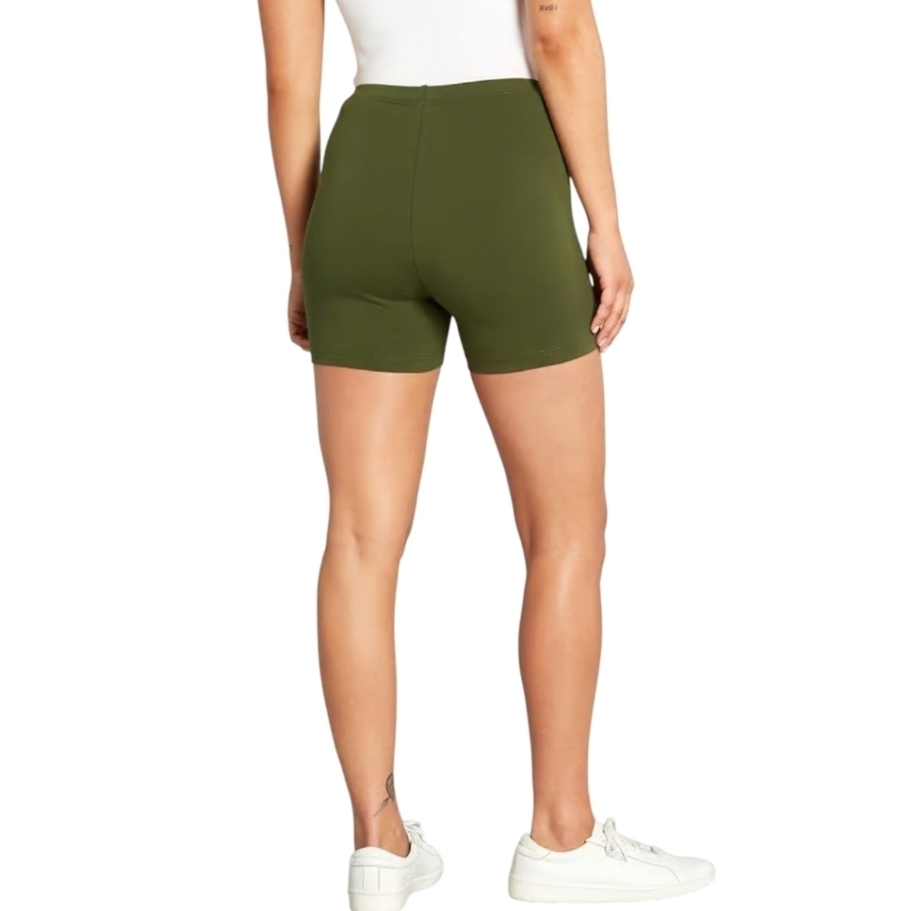 NWT Modcloth‎ Olive Green Let's Cruise Bike Shorts Size Small